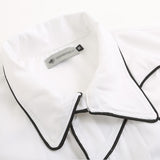Men Long Sleeve T Shirt Men's Spring and Autumn Loose with Shoulder Pad Lapel Cardigan Shirt