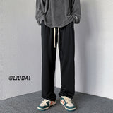 Men Sweatpants Drawstring Straight Pants Men's Spring and Autumn High Street Fashion Brand Loose