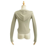 Women T-Shirt Hooded Long-Sleeved T-shirt Female Spring Undershirt