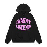 Men Hoodie Letter Print Pullover Hooded Sweater Men's Long Sleeve Loose Top Hoodie Spring and Autumn