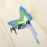 Men Hoodie Vibe Trendy Butterfly Graffiti Printed Hoodie