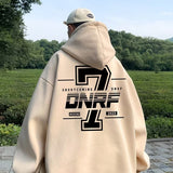 Men Hoodie Printed Sweater Men's Autumn Hong Kong Style Hiphop Pullover