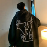 Men Hoodie Letter Printed Hoodie Men's Winter Hoodie