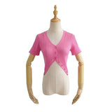 Women T-Shirt Knitwear Top Women's Summer Short Sleeve