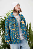 Unisex Jacket Autumn Foam Printed Jacquard Coat Women's Clothing