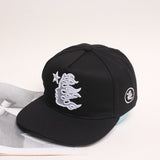 HS Hat Fashion Embroidery Flat brim Baseball Cap Casual Versatile Men's and Women's Same