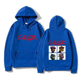 2024 Spring Rock Print Hoodies Music Band Gorillazs Punk
