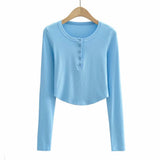 Women T-shirt Long Sleeve Pullover T-shirt Top