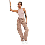 Women Cargo Pants Jeans Women's Spring Distressed Figure Flattering Pants