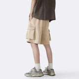 Men Sweatpants Suede Shorts Men's Summer Straight Loose Sports