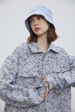 Unisex Jacket Autumn Jacquard Affixed Cloth Embroidered Jacket Women's Clothing