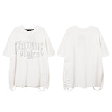 Men's T Shirt Rhinestone Printed Short-Sleeved T-shirt Men's Summer Loose Casual