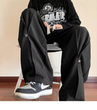 Men Sweatpants Overalls Men's Spring and Autumn Loose Wide Leg Draped Pants