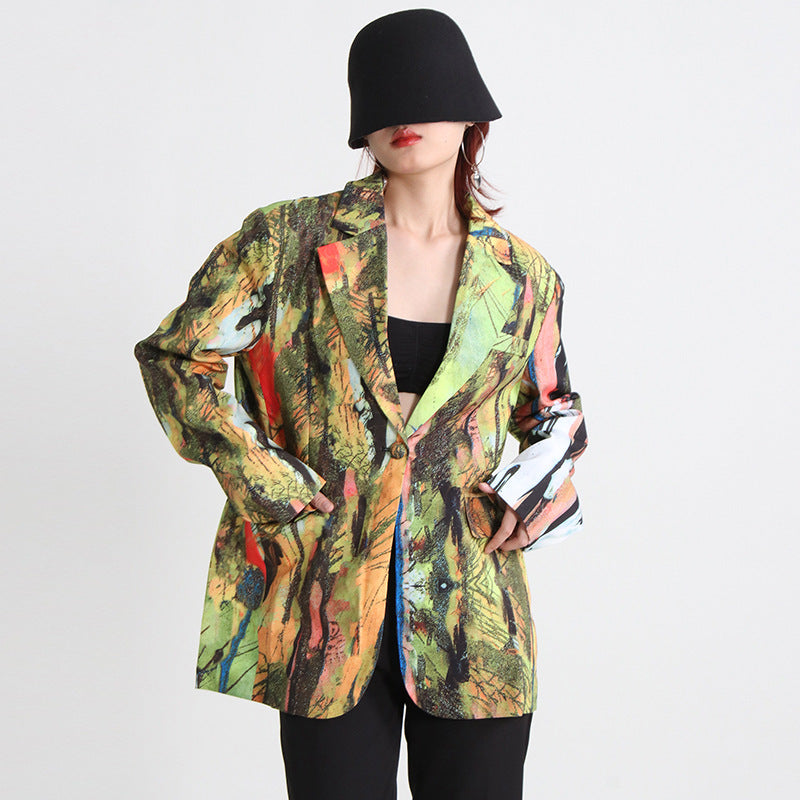 Frankie Shop Hourglass Blazer Spring Suit Collar Long Sleeve