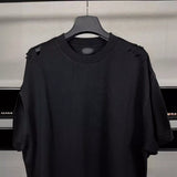 Men T-shirts LOGO washed and worn old T-shirts trendy half sleeves