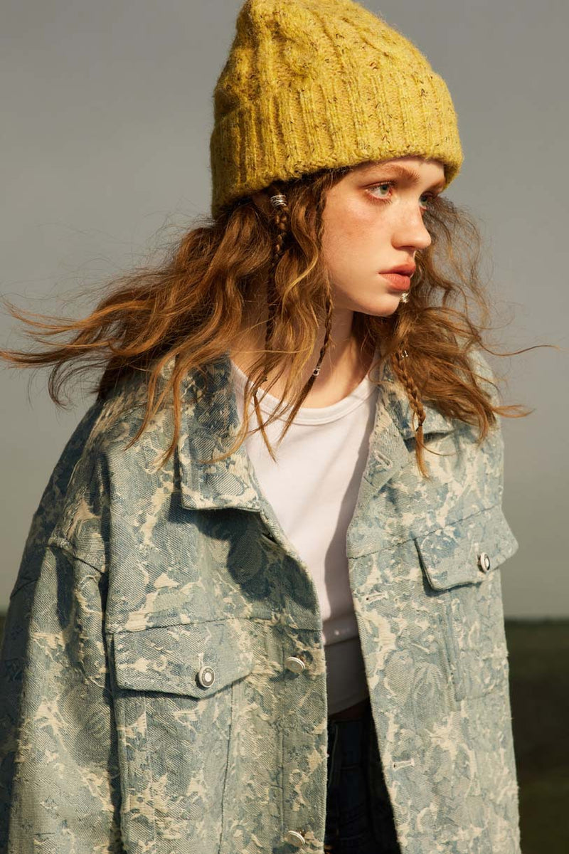 Unisex Jacket Autumn Three-Dimensional Denim Jacket Women's Clothing