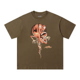 Travis Scott T-Shirt Crew Neck Short Sleeve Loose Lightning T-Shirt