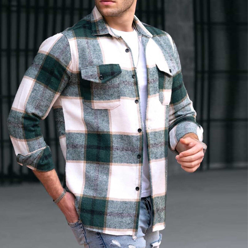 Men Jack Casual Loose Jacket Men's Clothing Print Coat Top