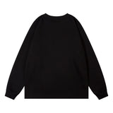 Men Hoodie Printed Pattern round Neck Sweater Loose Spring and Autumn Men's Long Sleeves
