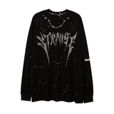 Men Long Sleeve Shirt Letter Printed T-shirt Men's and Women's Loose Long Sleeve T-shirt
