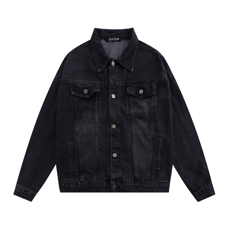 Palm Angle Jacket Palm Angels Embroidery Washed Denim Jacket Men and Women