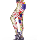 National Flag Day Leggings Independence Day Digital Printing Yoga Pants