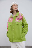 Unisex Jacket Autumn Towel Embroidery Inkjet Coat Women's Clothing