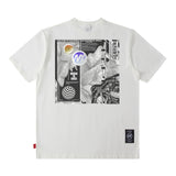 Men T Shirt Printed Short-Sleeved T-shirt Men and Women Loose