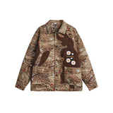 Unisex Sweater Autumn Vintage Printed Coat