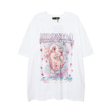 Men T Shirt Sweet Cool Bunny Printed Short Sleeve T-shirt Men and Women Couple Retro
