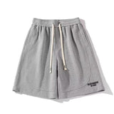 Men Sweatpants Waffle Shorts for Men Summer Straight Loose