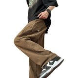 Men Sweatpants Men's Spring and Autumn Loose-Fitting Wide-Leg Trousers Hong Kong Style Casual Pants