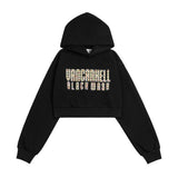 Women Hoodie Cropped Hoodie Women's Autumn Leisure Long Sleeve Top