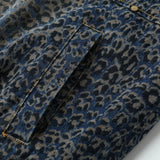 Unisex Down Jacket Men's Winter Leopard Lamb Fur Jacket