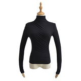 Women T-Shirt Bottoming Shirt T-shirt Slim Long Sleeve Top Women