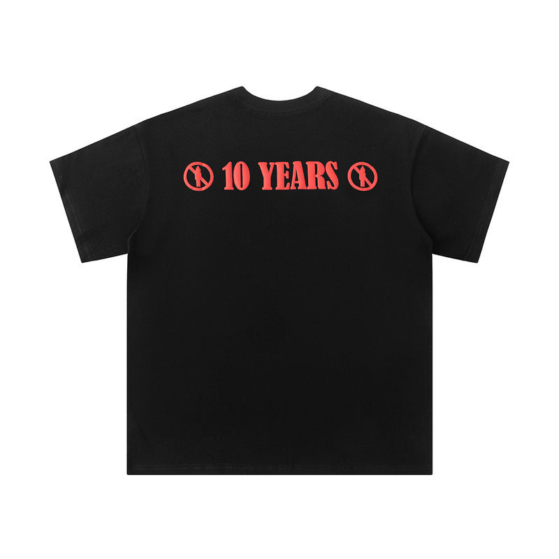 Travis Scott T-Shirt Travis Scott FW24 DAYS BEFORE RODEO Vintage T-Shirt Short Sleeve