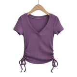Women T-Shirt Workout Clothes Spring and Summer Sports Tight T-shirt for Women