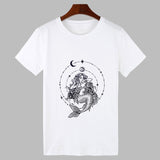 New T-shirt female Mermaid Printed Harajuku T shirt Women