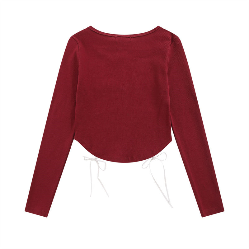 Women Long Sleeve T-Shirt Long Sleeve T-shirt Women's Spring and Autumn Lettered Casual Street
