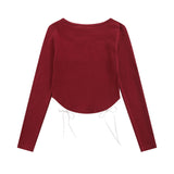 Women Long Sleeve T-Shirt Long Sleeve T-shirt Women's Spring and Autumn Lettered Casual Street