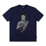 Men T Shirt Skull Graffiti Printing Short Sleeve T-shirt