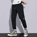 Men Sweatpants Loose Tappered Workwear Pants Summer