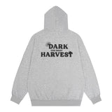 Men Hoodie Printed Pullover Sweatshirt Relaxed-Fit Hoodie Top Spring and Autumn Men