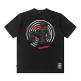Men T Shirt Vintage Print Short Sleeves T-shirt Men and Women Ins Casual