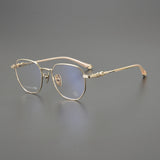 CHH Chrome Hearts Glasses Ultra Light Pure Titanium Small Frame Vintage Glasses Frame