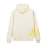 Men Fleece Lined Hoodie English Letter Hooded Sweater Men's Loose Hooded Cardigan Autumn and Winter