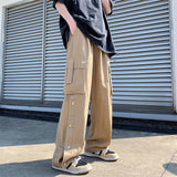 Men Sweatpants Workwear Pants Men's Summer Retro Fashion Loose Hong Kong Style