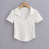 Women T-Shirt Short Sleeve Stretch Top T-shirt