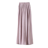 Palazzo Pants Summer Loose Straight Lazy Cool Sun Protection Cotton and Linen Trousers