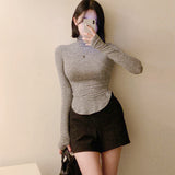 Women Long Sleeve Shirt Women Autumn and Winter Long-Sleeved Shirt